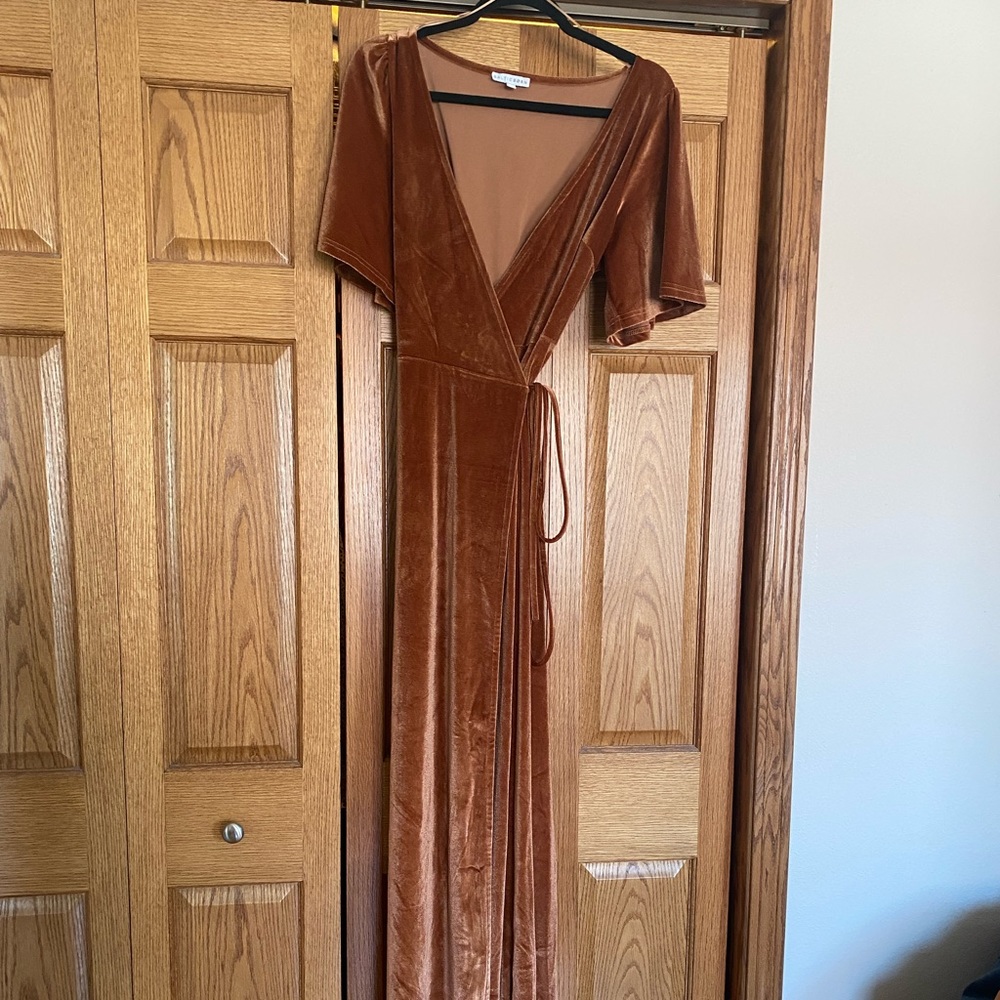Baltic Born Megan Velvet Wrap Dress Spice M